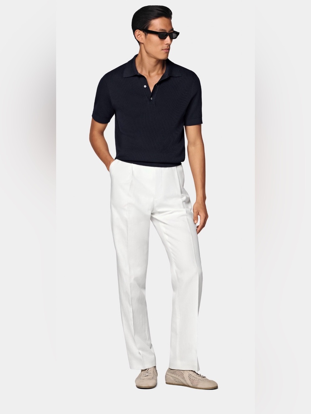 Suitsupply Cotton Silk Knit Polo, S retail $159